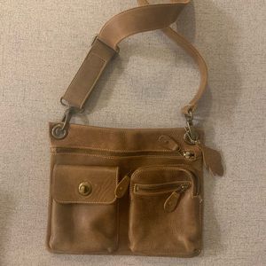 Roots Brown Flat Bag